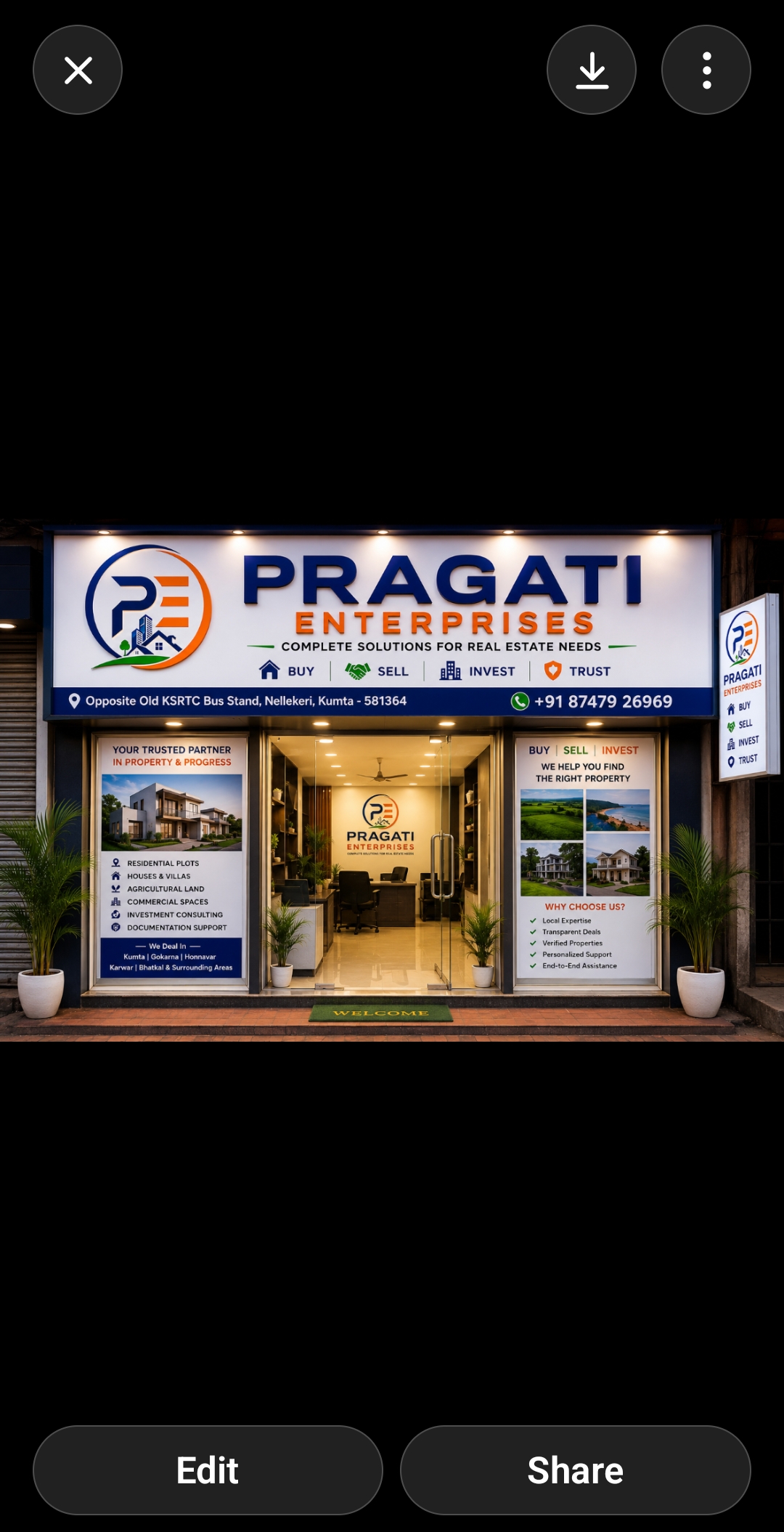 Pragati Enterprises Office Kumta
